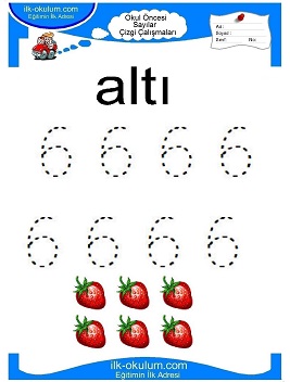 Çocuklar İçin Çizgi Çalışma Sayfaları 